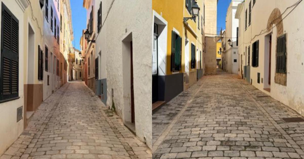 Papeleras ausentes e insuficientes en Ciutadella