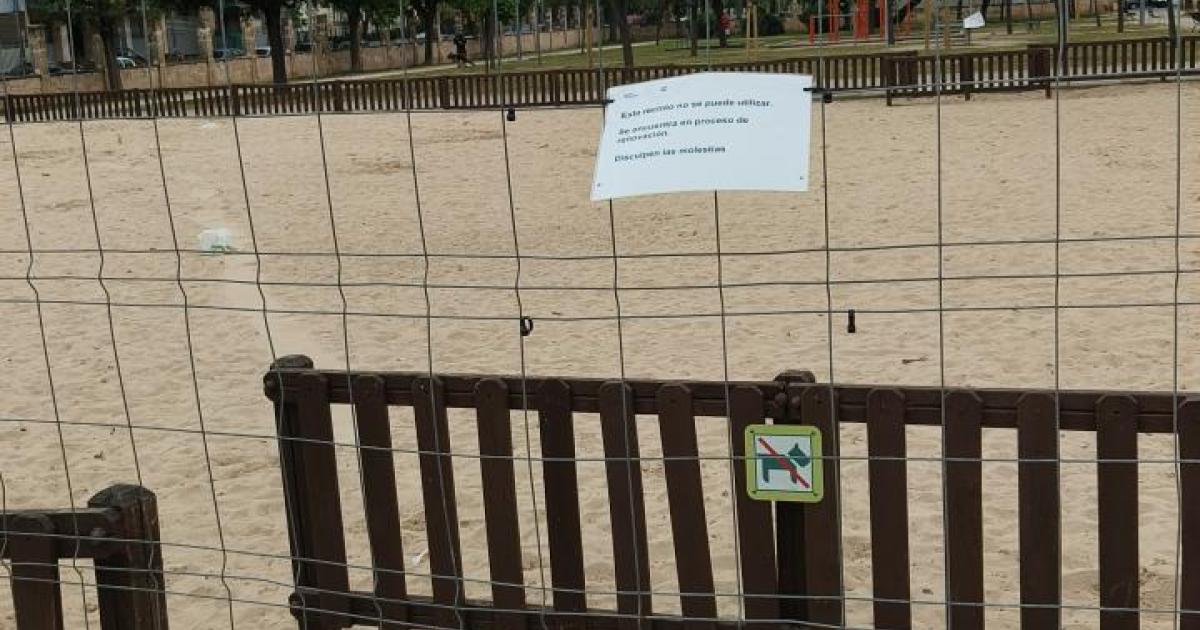 Estado del parque infantil de Krekovic