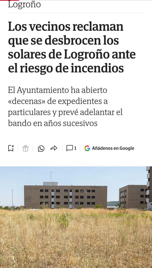 Desbrozar…para cuándo?