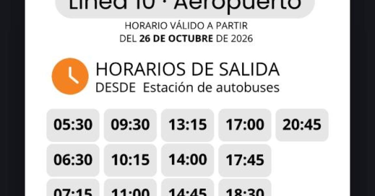 Horario de autobuses