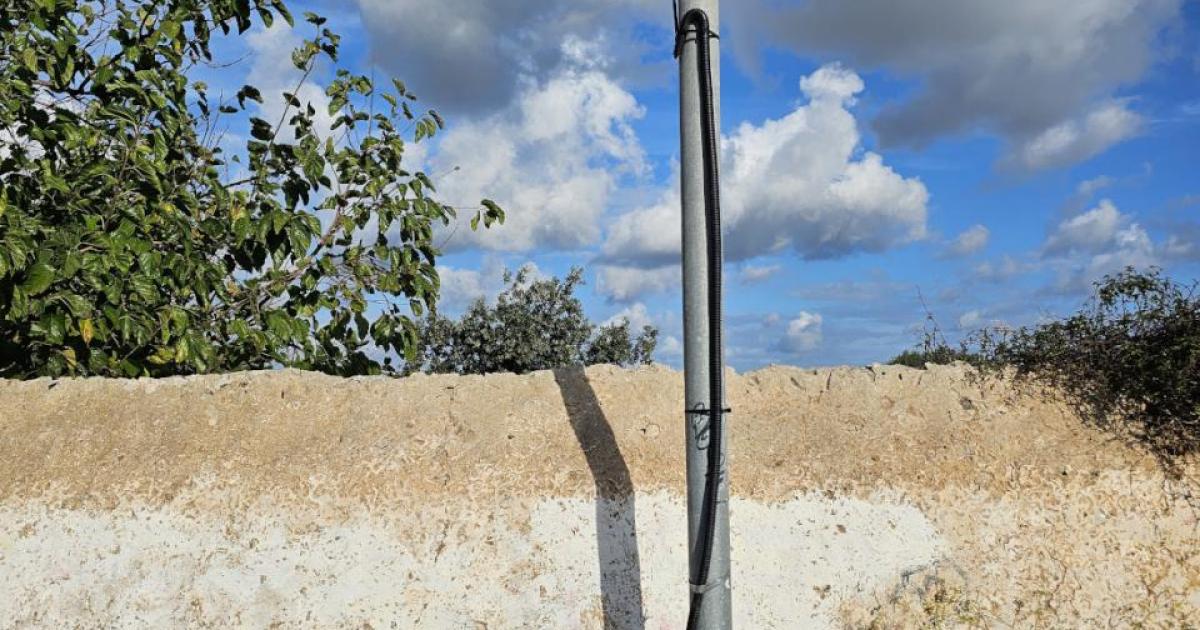 Farolas en mal estado